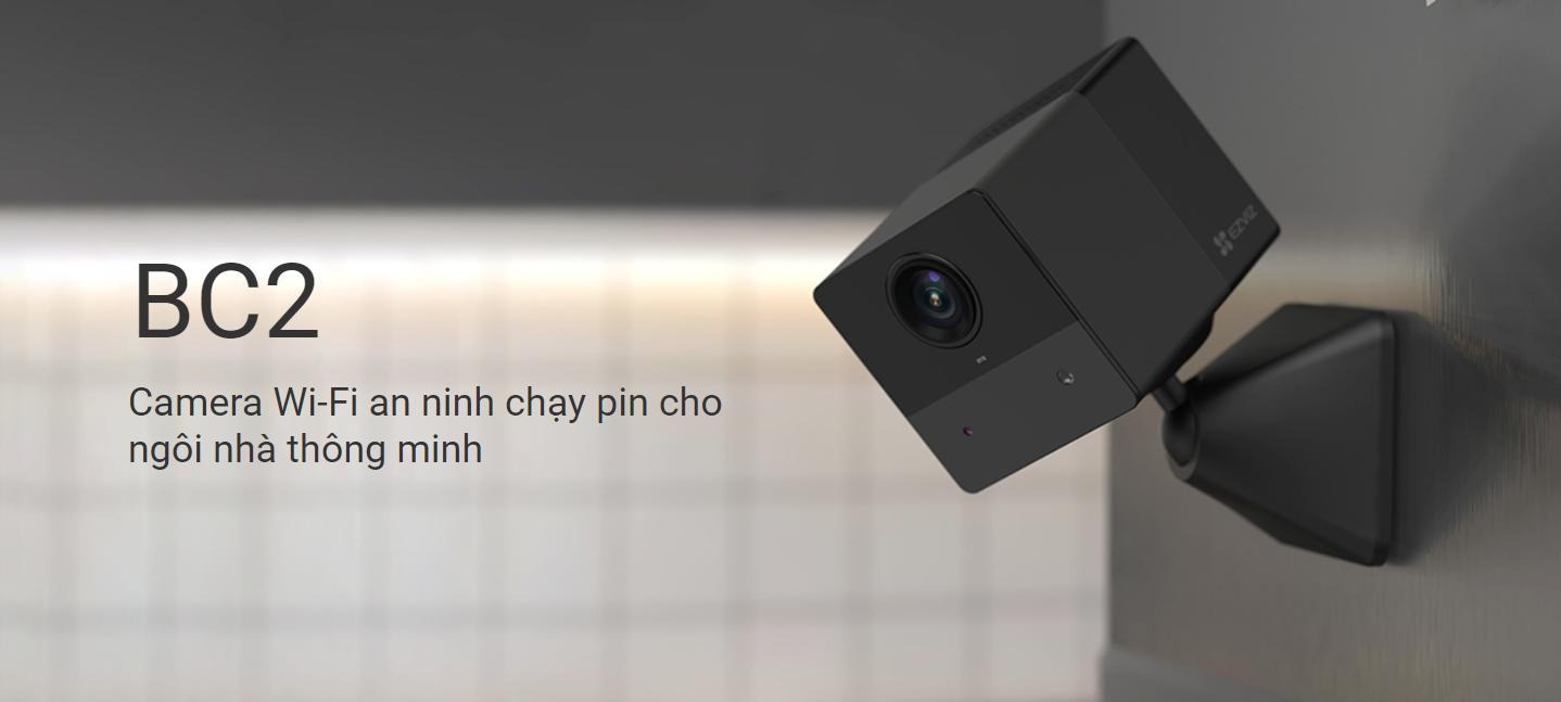 Camera Dùng PIN EZVIZ BC2 2MP Kết Nối Wi-Fi