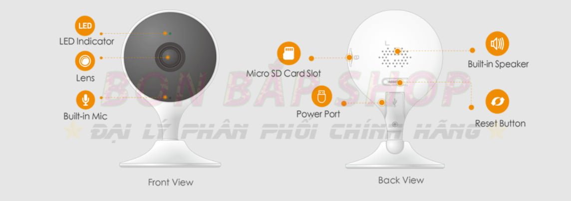 Imou Cue 2 được nhập khẩu chính hãng tại bon bắp shop