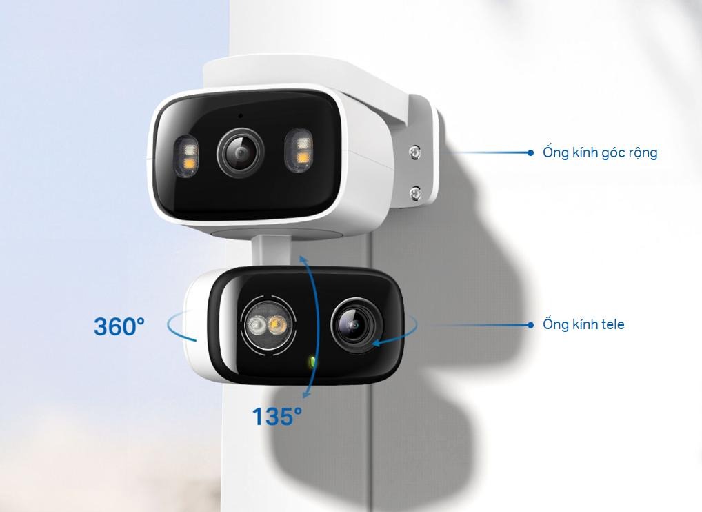 Camera 2 ống kính 2K Tapo C245D Xoay 360°,