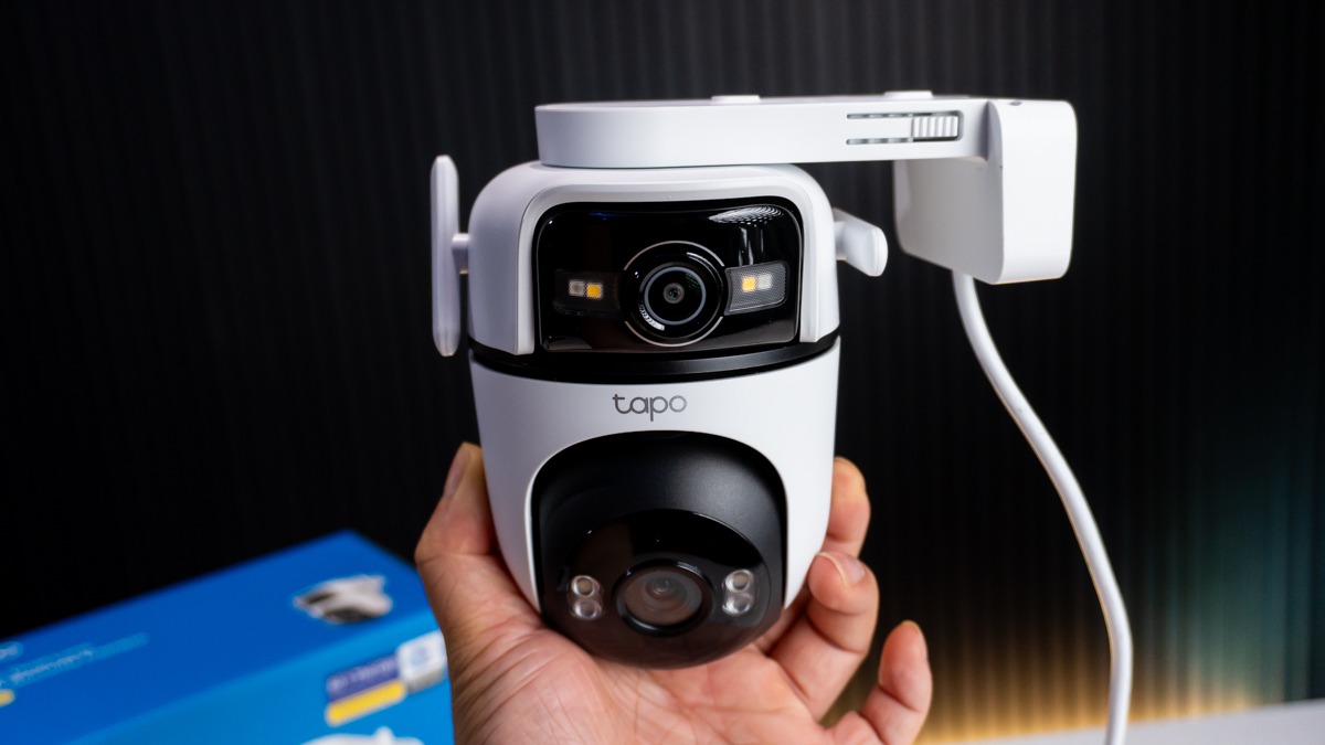 Camera ngoài trời 2 ống kính 2K Tapo C545D